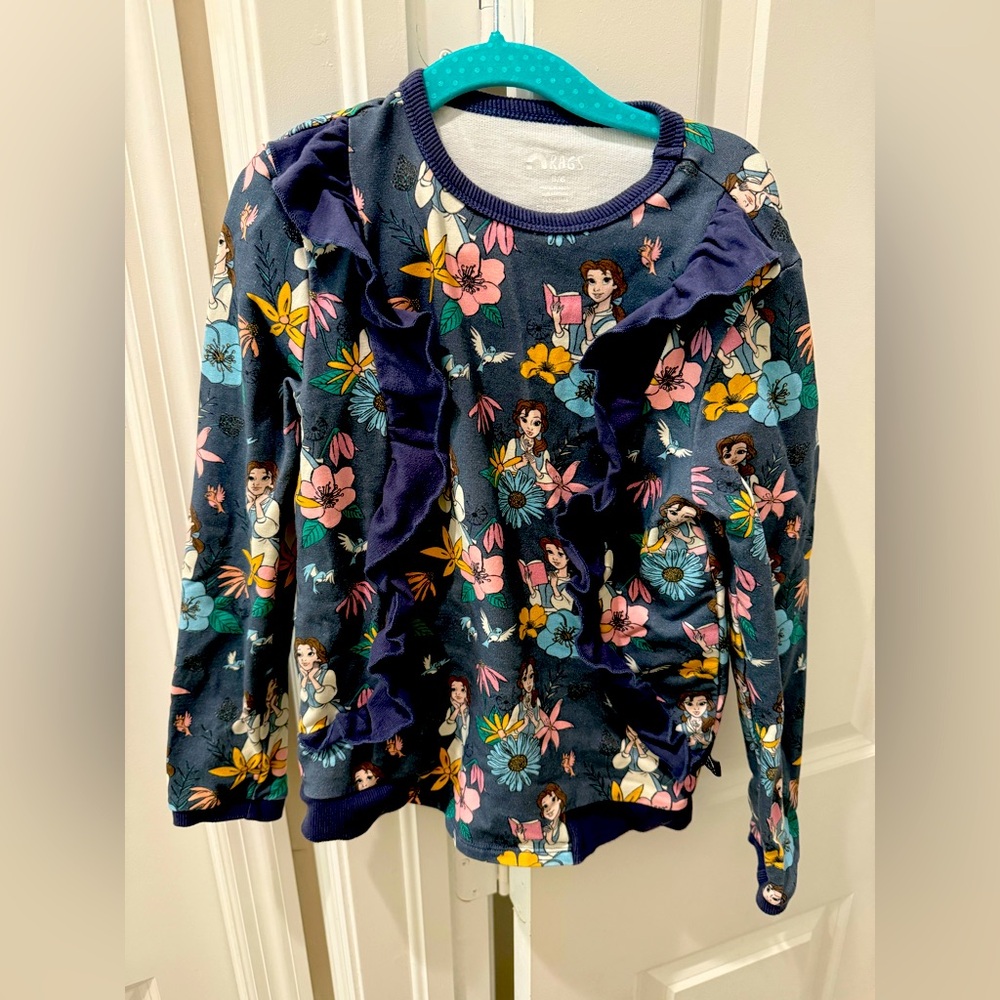 Belle Rags ruffle sleeve pullover